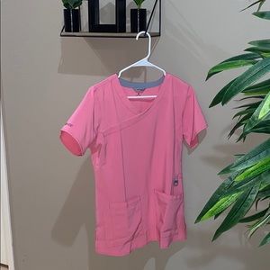 Baby pink Carhartt pink scrub top